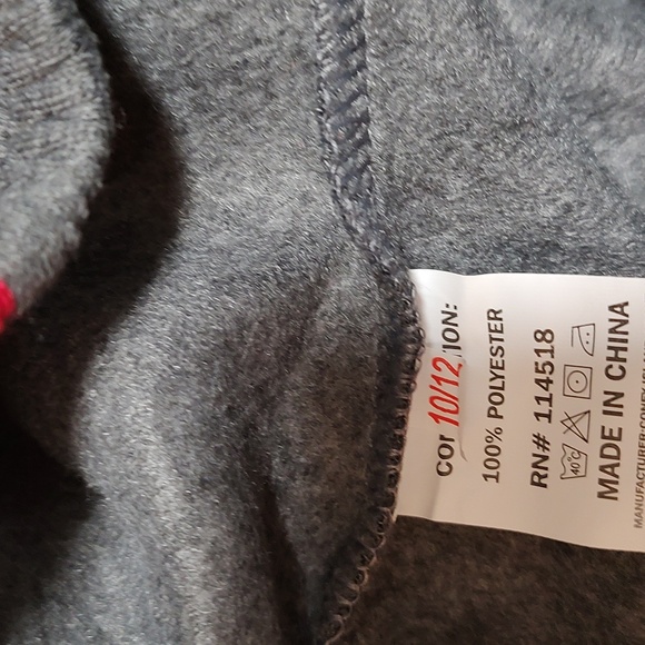 Boys Red/Gray Joggers Size 10-12 - Picture 3 of 3